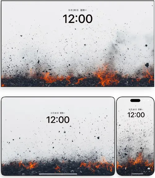 烟底烬花 高级氛围感 电脑平板iPad手机iPhone壁纸 8K超清图片