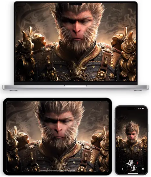 60套黑神话悟空4K手机电脑动态壁纸 