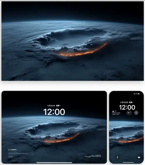 4K超清太空寰宇暴风眼壁纸（电脑手机ipad平板）