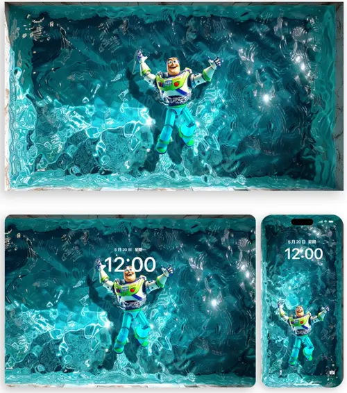 12张巴斯光年泳池胡迪（电脑手机平板4K壁纸）