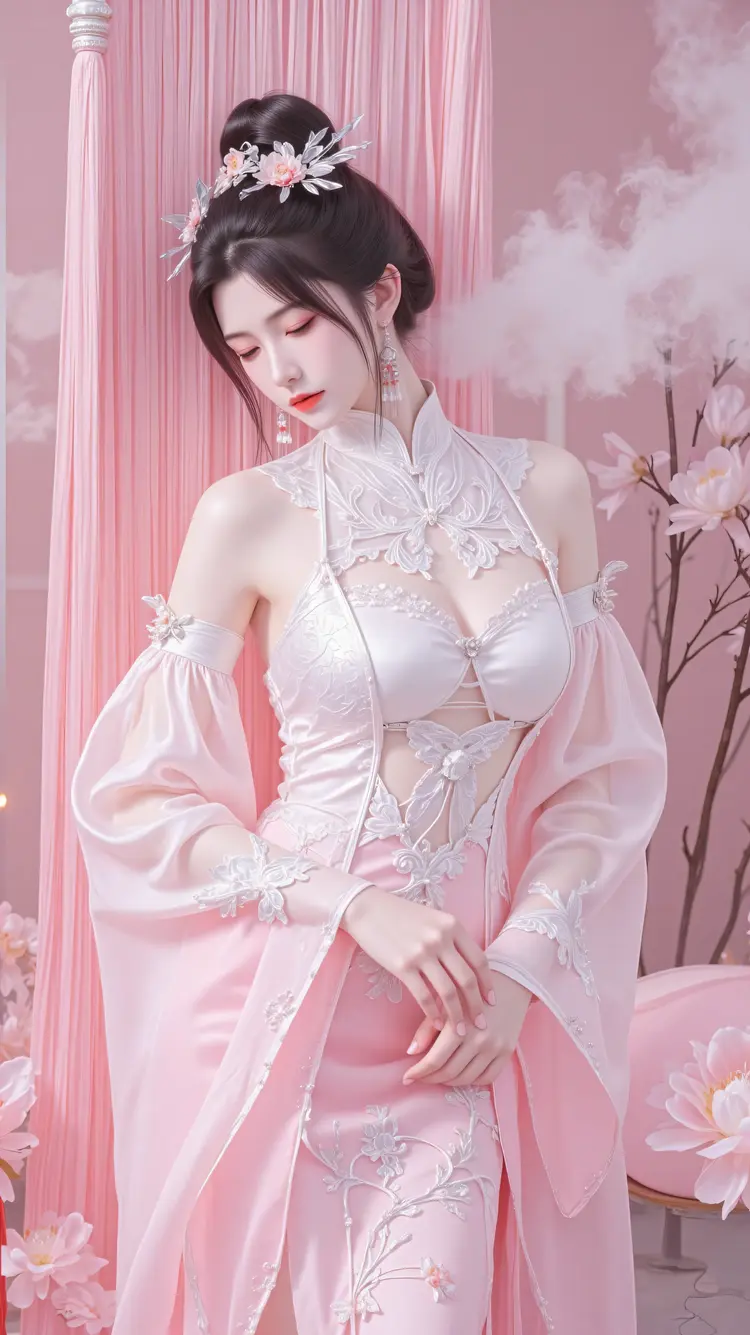 111张超美的柳眉8K壁纸图片【AI绘画】