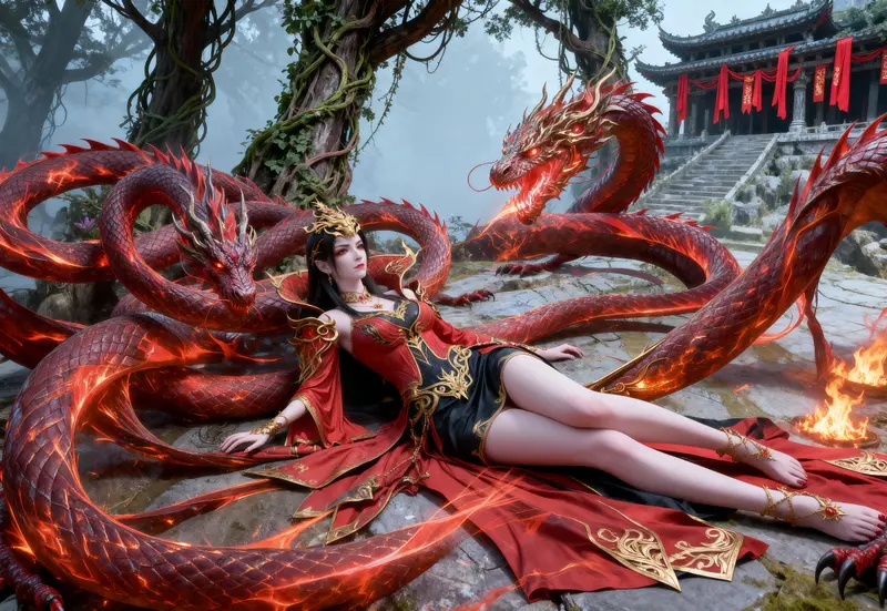 36张火红《斗破苍穹》美杜莎4K壁纸美图