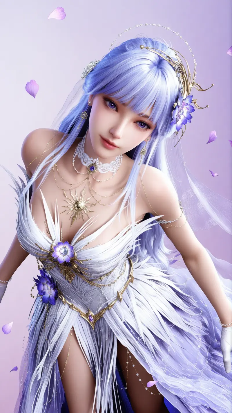 86张《神印王座》圣采儿婚纱美图4K高清合集