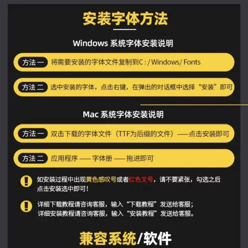 137款全新思源字体宋体黑体包合集 免费可商用字体无版权图片 5