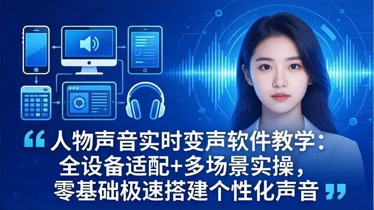 人物声音实时变声软件教学：全设备适配+多场景实操