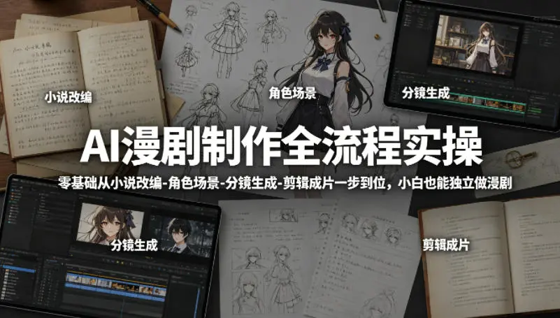 AI漫剧制作全流程实操，小白也能独立做漫剧 第1张