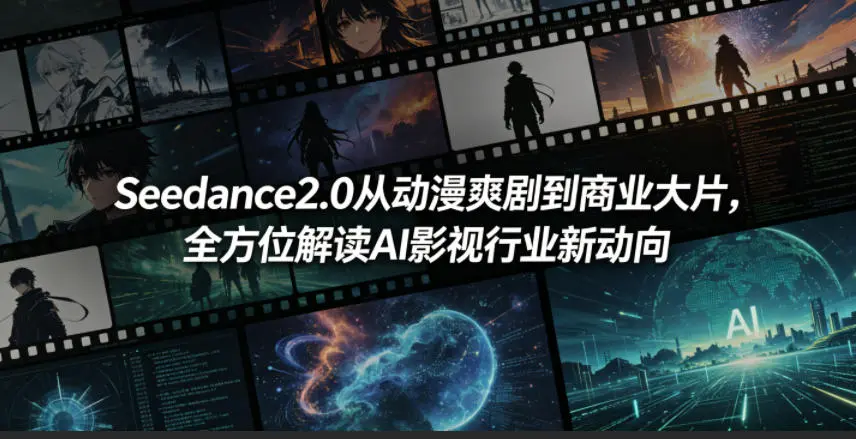 Seedance2.0从动漫爽剧到商业大片，全方位解读AI影视行业新动向 第1张