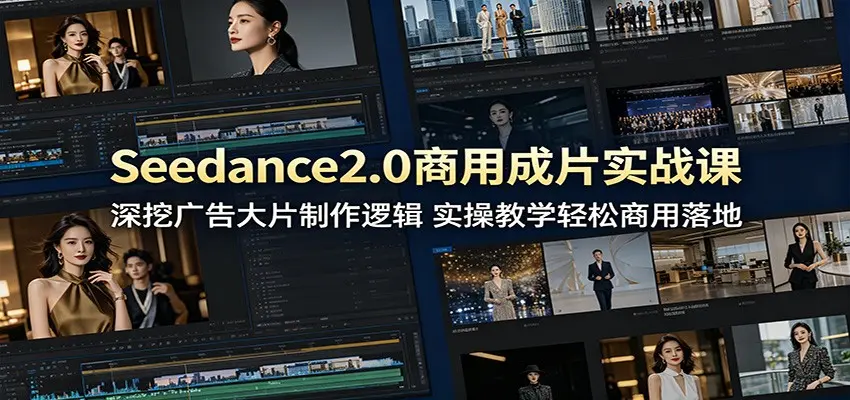 Seedance2.0商用成片实战课：深挖广告大片制作逻辑 第1张