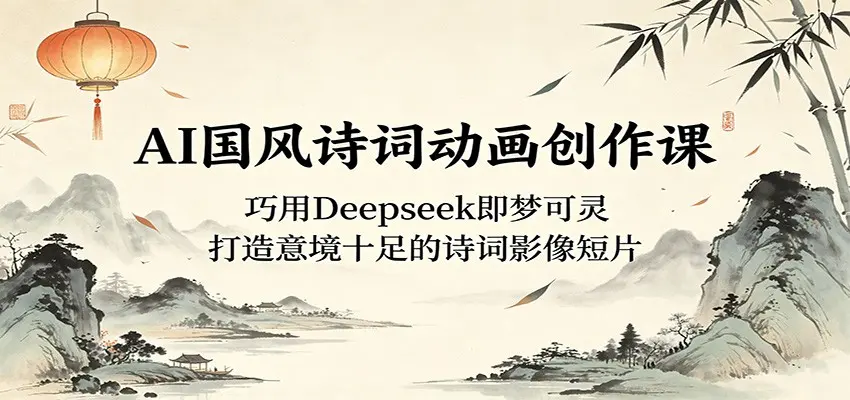 AI国风诗词动画创作课 第1张