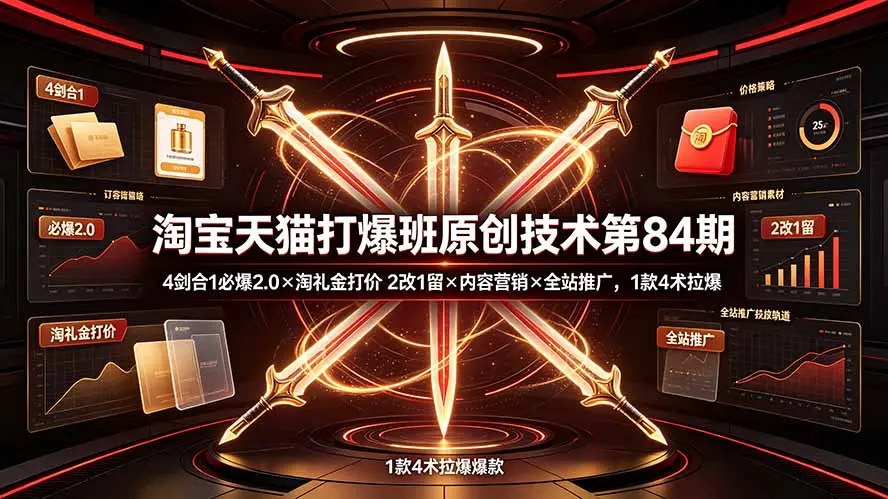 淘宝天猫打爆班原创技术第84期 第1张