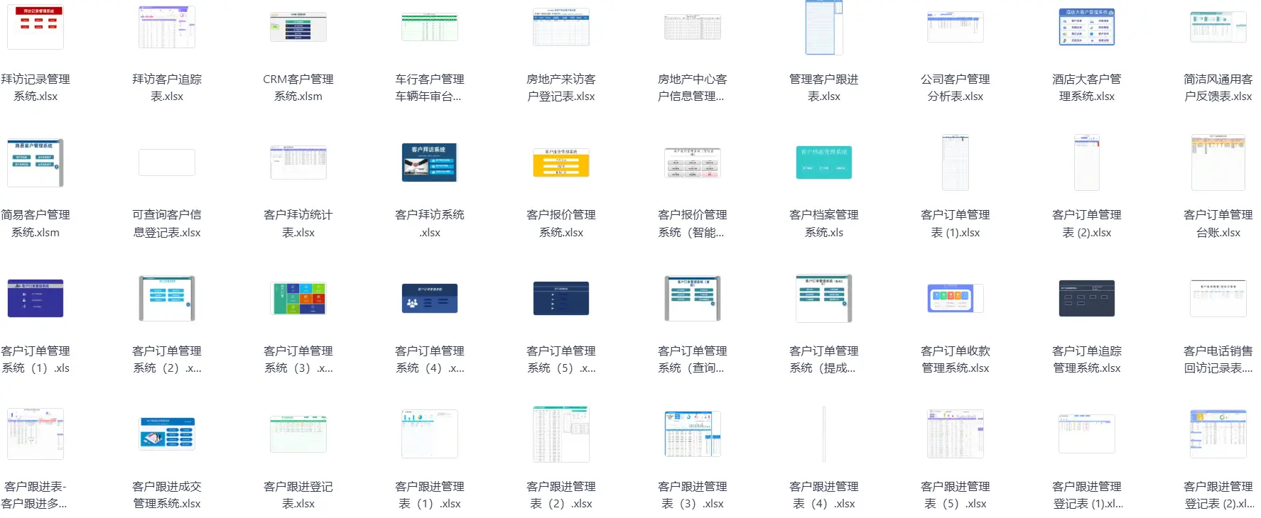 174套CRM客户管理系统Excel表格合集 第6张