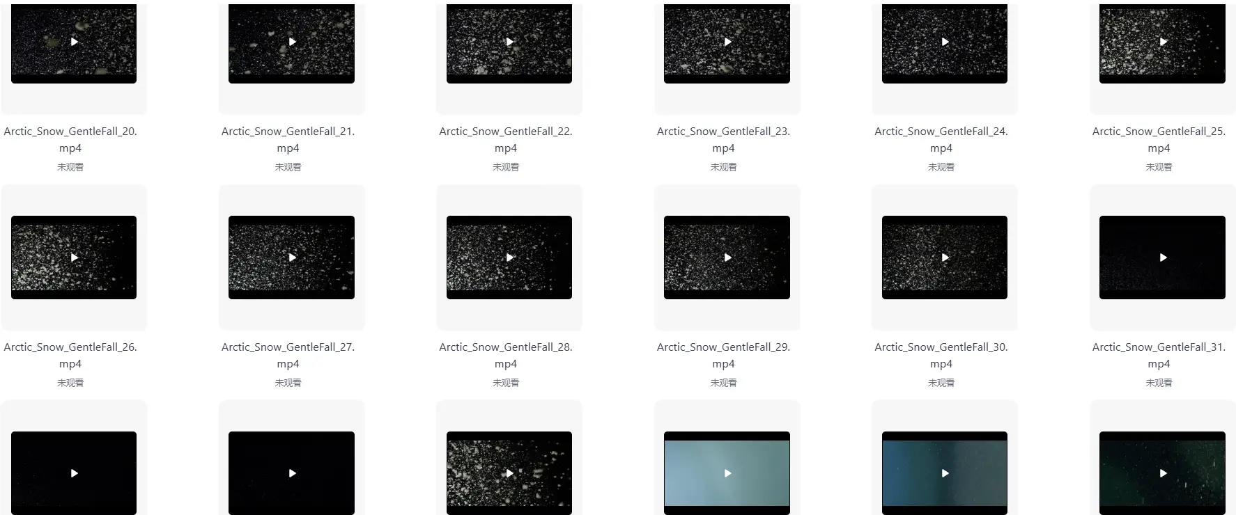 78个冬天下雪冰冻结冰特效4K视频合成素材【9.85G】 第2张