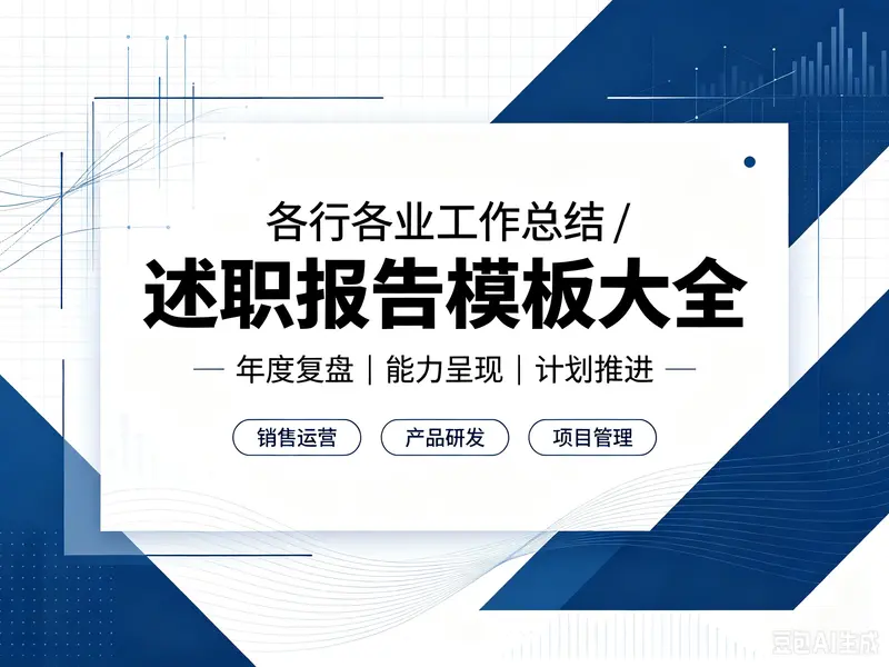 各行各业工作总结 述职报告模板大全