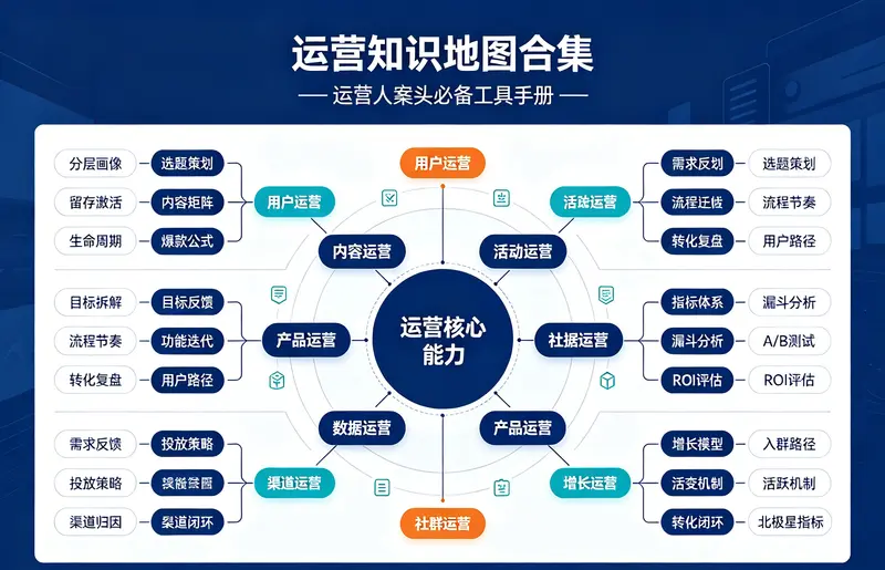 最全的各行各业运营知识地图合集，运营人案头必备