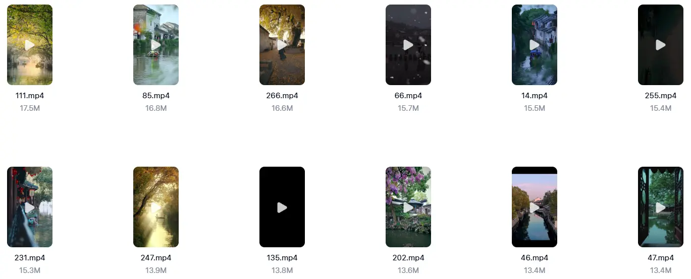 精选792款唯美江南古风古镇治愈风景视频素材 第6张