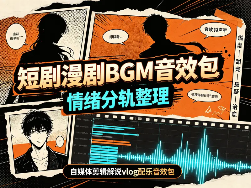 短剧漫剧BGM音效包丨情绪分轨整理 第1张