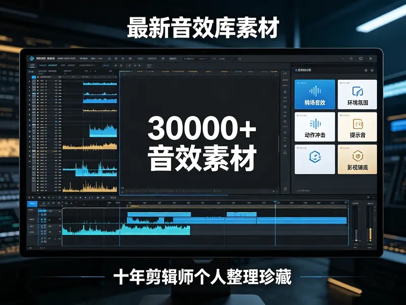 30000+音效素材，随拖随用