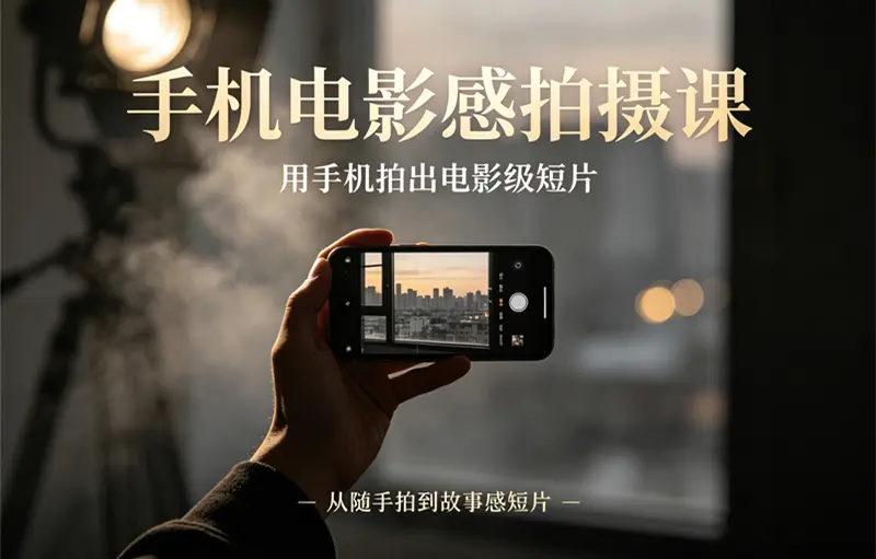 手机电影感拍摄课 用手机拍出电影级短片