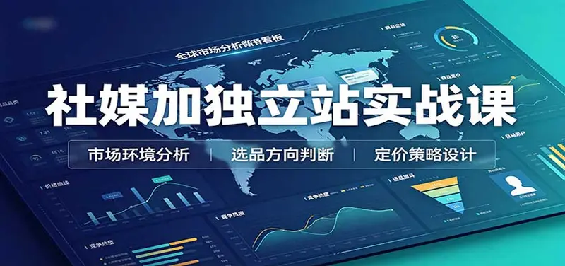 社媒加独立站实战课:市场环境选品定价,社媒运营建站,私域网红营销教学 第1张 社媒加独立站实战课:市场环境选品定价,社媒运营建站,私域网红营销教学 第1张