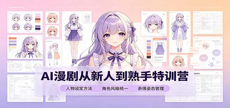 AI漫剧从新人到熟手特训营：剧本分镜创作，提示词模板