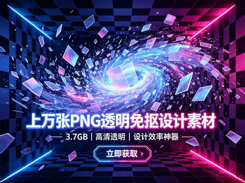 上万张PNG透明免抠设计素材【3.7GB】