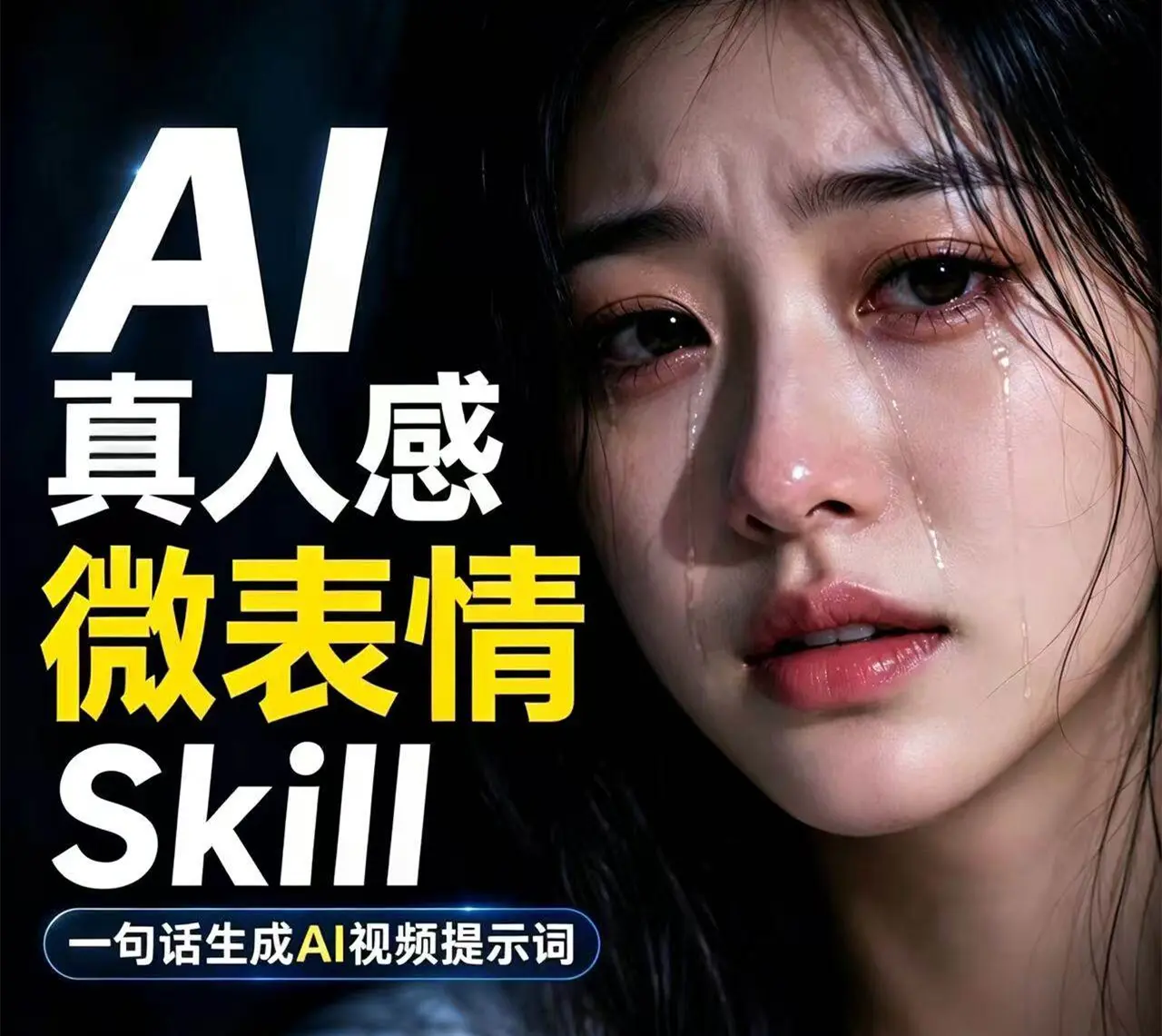 Skills真人感微表情+情绪表演时间轴+视频提示词素材库