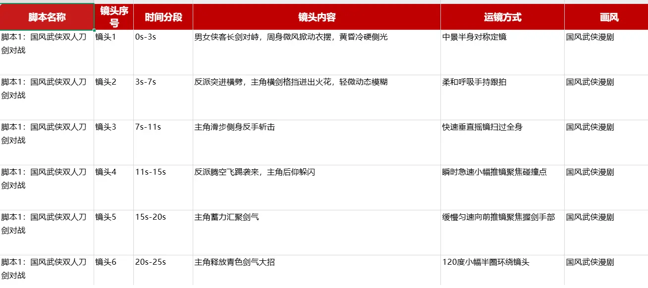 AI打斗漫剧动作提示词大全|Seedance 2.5/2.0 武侠仙侠剧通用 第4张 AI打斗漫剧动作提示词大全|Seedance 2.5/2.0 武侠仙侠剧通用 第4张