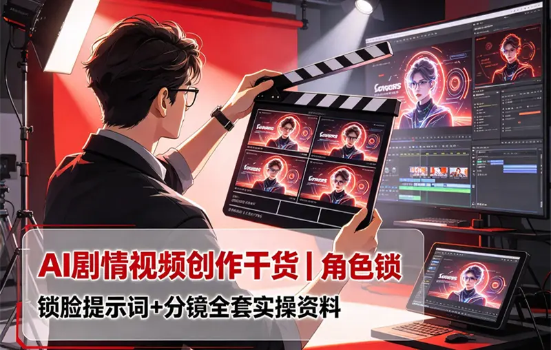 AI剧情视频创作干货｜角色锁脸提示词+分镜全套实操资料