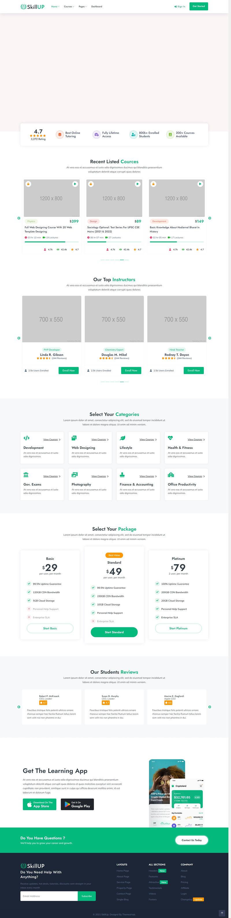 Bootstrap响应式在线学习平台HTML5模板 Bootstrap响应式在线学习平台HTML5模板
