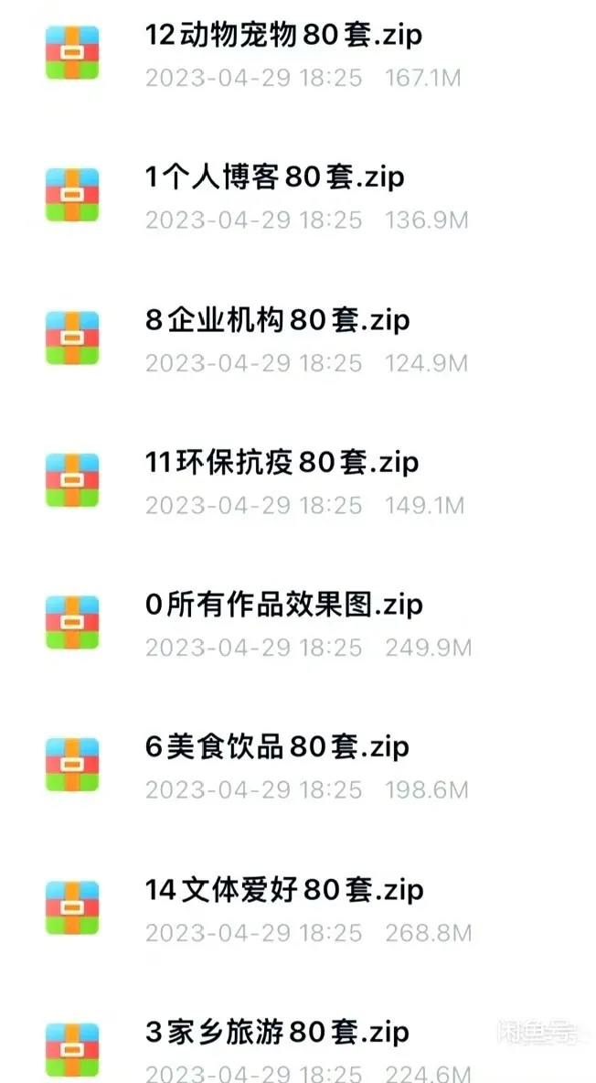130多G的html网站模板，静态网站模板免费分享