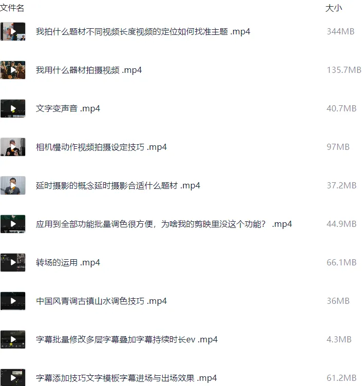 手机拍摄剪映剪辑专题视频课：从拍摄到后期，打造专业级短视频！