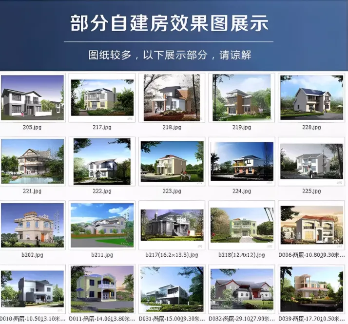 2025新农村自建房设计图及效果图大全（超18700+套）