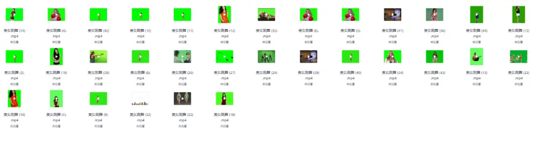 全品类高清绿幕素材分类合集 全品类高清绿幕素材分类合集