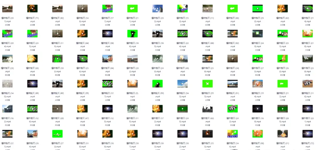 全品类高清绿幕素材分类合集 全品类高清绿幕素材分类合集