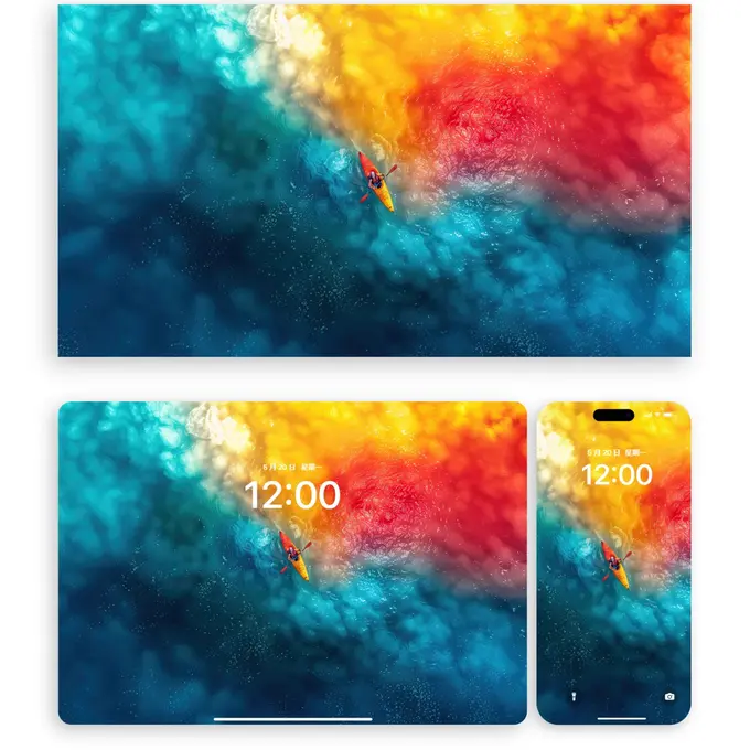 5套共20张桨尖点染流动的诗9K无损壁纸