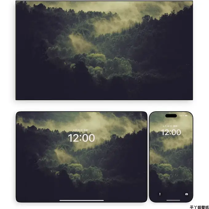 38张迷雾森林风景4K超清无损壁纸