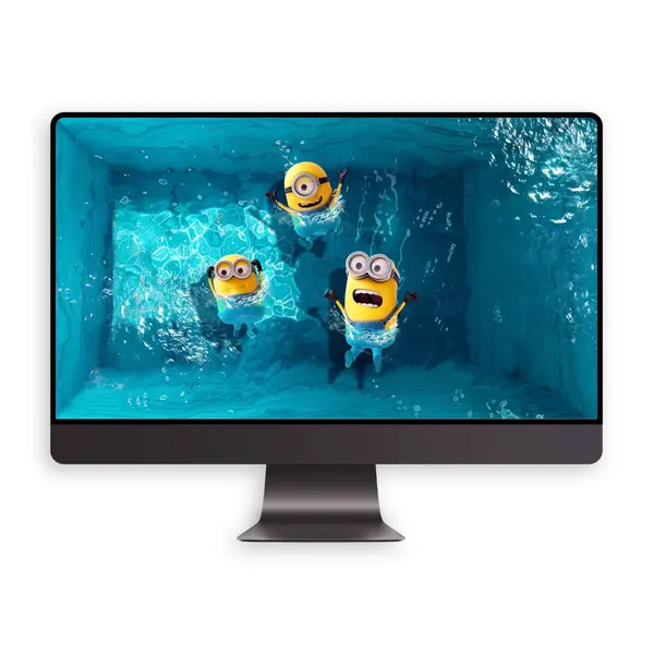 42张小黄人泳池4K高清无损壁纸 第4张