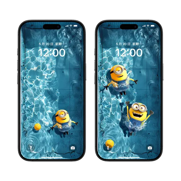 42张小黄人泳池4K高清无损壁纸 第5张