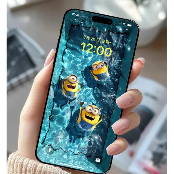 42张小黄人泳池4K高清无损壁纸