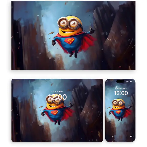 58张小黄人艺术家9K超清壁纸打包合集 第3张