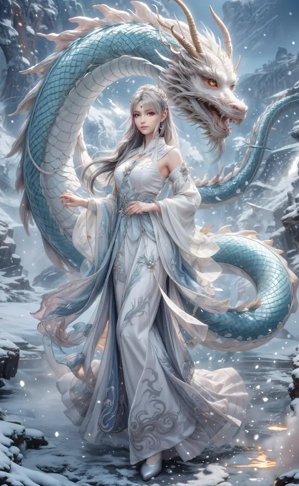 28张AI生成的斗破苍穹小医仙4K壁纸 第9张