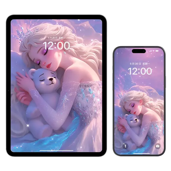 沉睡经典8位公主系列4K超清手机壁纸 第4张