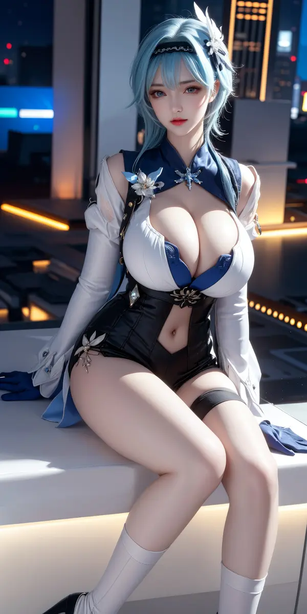 29张AI爆肝打造原神优菈6K性感美图壁纸 第3张