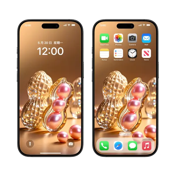 2张金花生银花生金钱满地4K超清手机壁纸 第3张