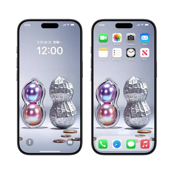 2张金花生银花生金钱满地4K超清手机壁纸 第2张