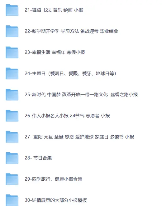 《小学生手抄报模板》合集 / 海量手抄报、小报、WORD电子模板 第3张