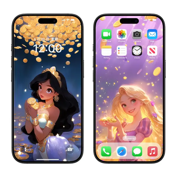 12张新暴富6位公主经典款4K超清手机壁纸图片 第4张