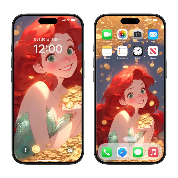 12张新暴富6位公主经典款4K超清手机壁纸图片 第2张