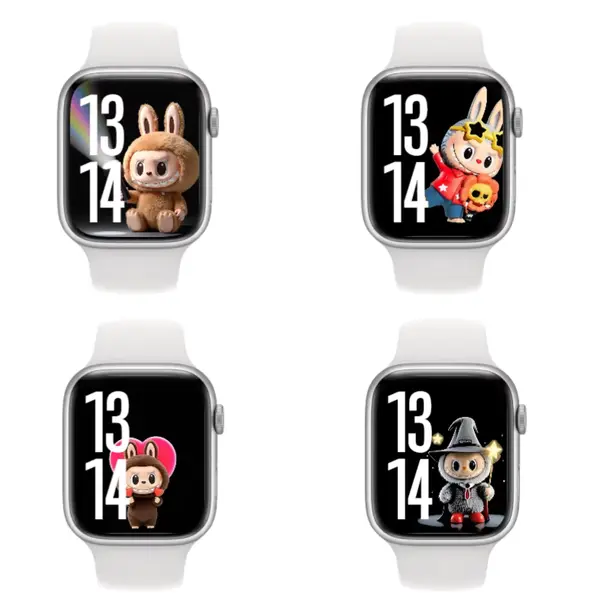 15张labubu表盘静态壁纸 zimomo拉布布 iwatch手表表盘屏幕壁纸图 第3张