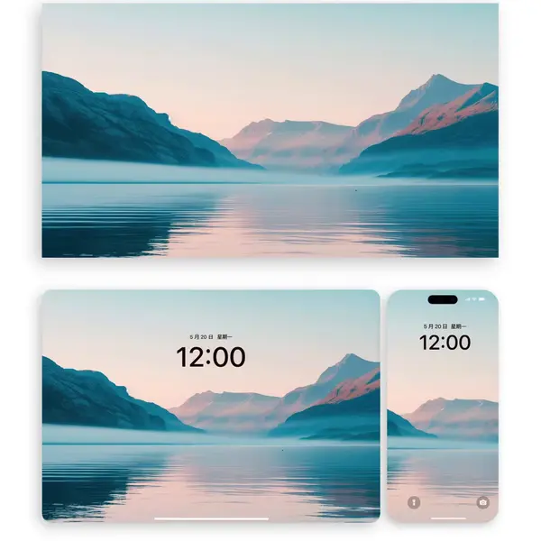 风景山水（平板手机电脑折叠屏壁纸）9K高清大分辨率图片